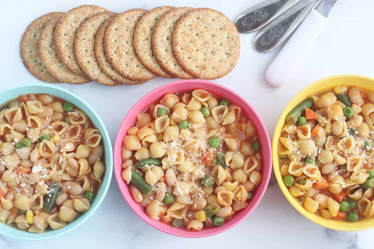 Minestrone Vegetariano (per neonati e bambini grandi)
