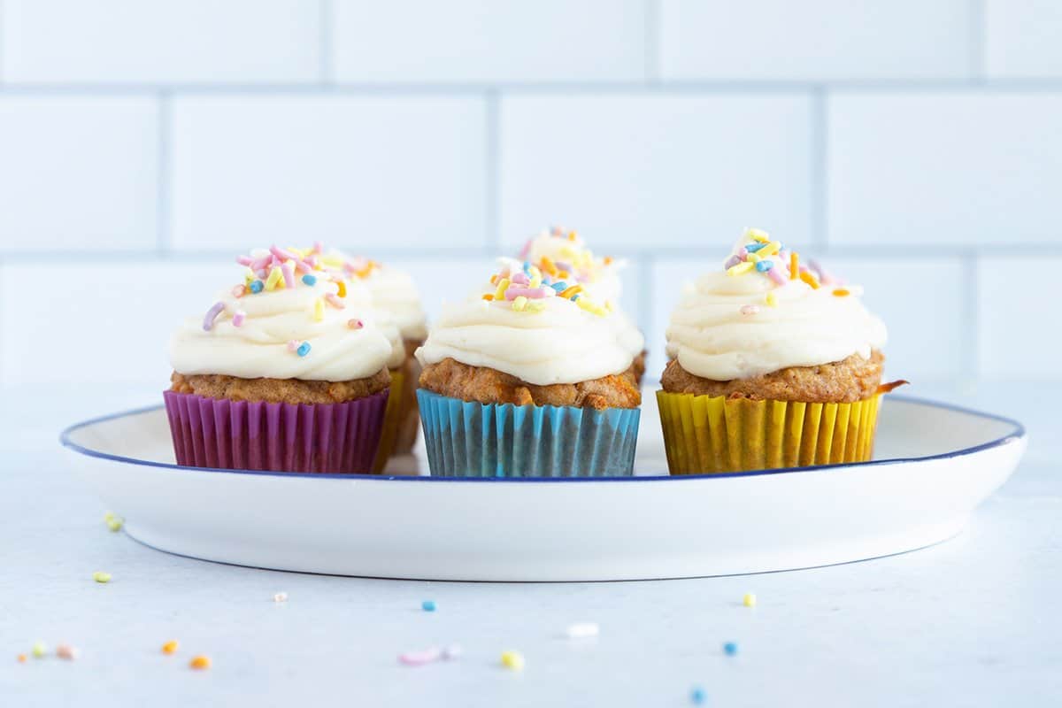 Mini cupcakes con torta alle carote