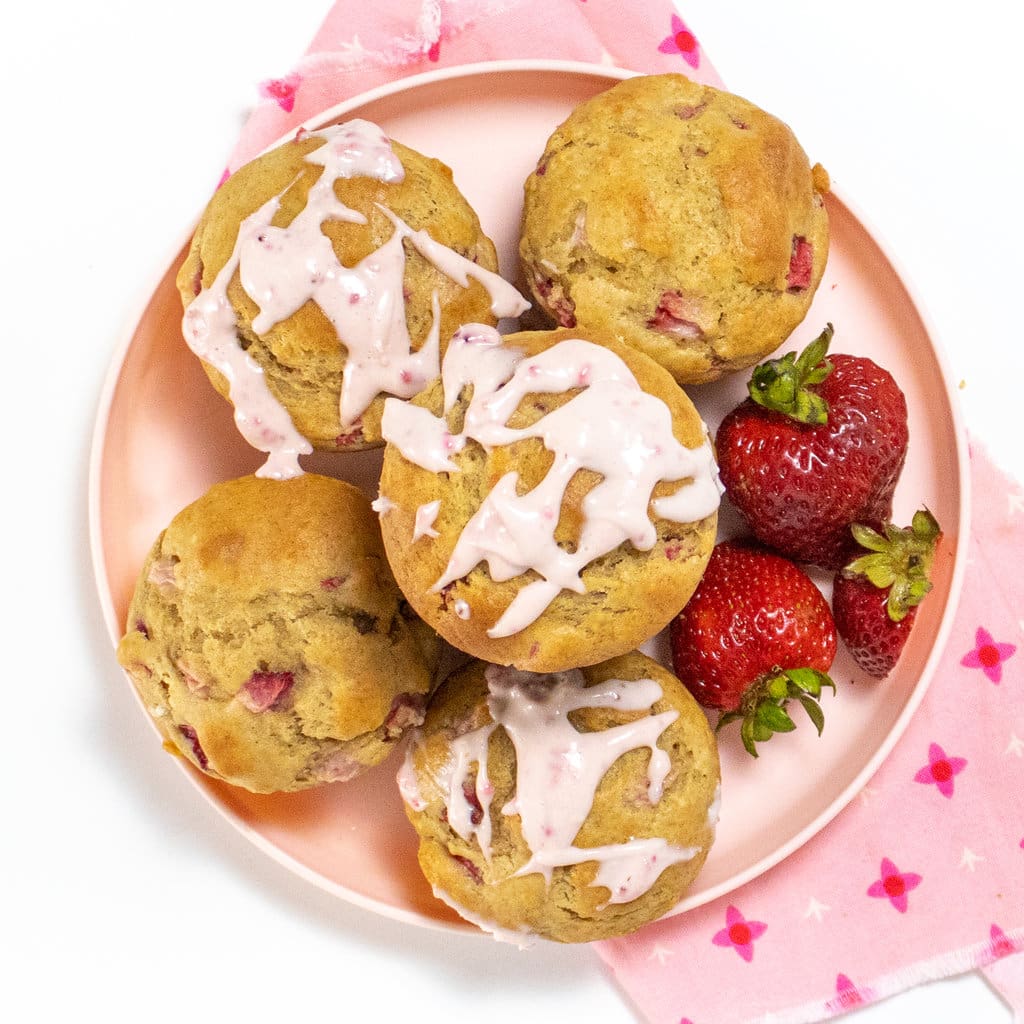 Muffin salutari allo yogurt e fragole richiesti dai bambini (25 minuti)