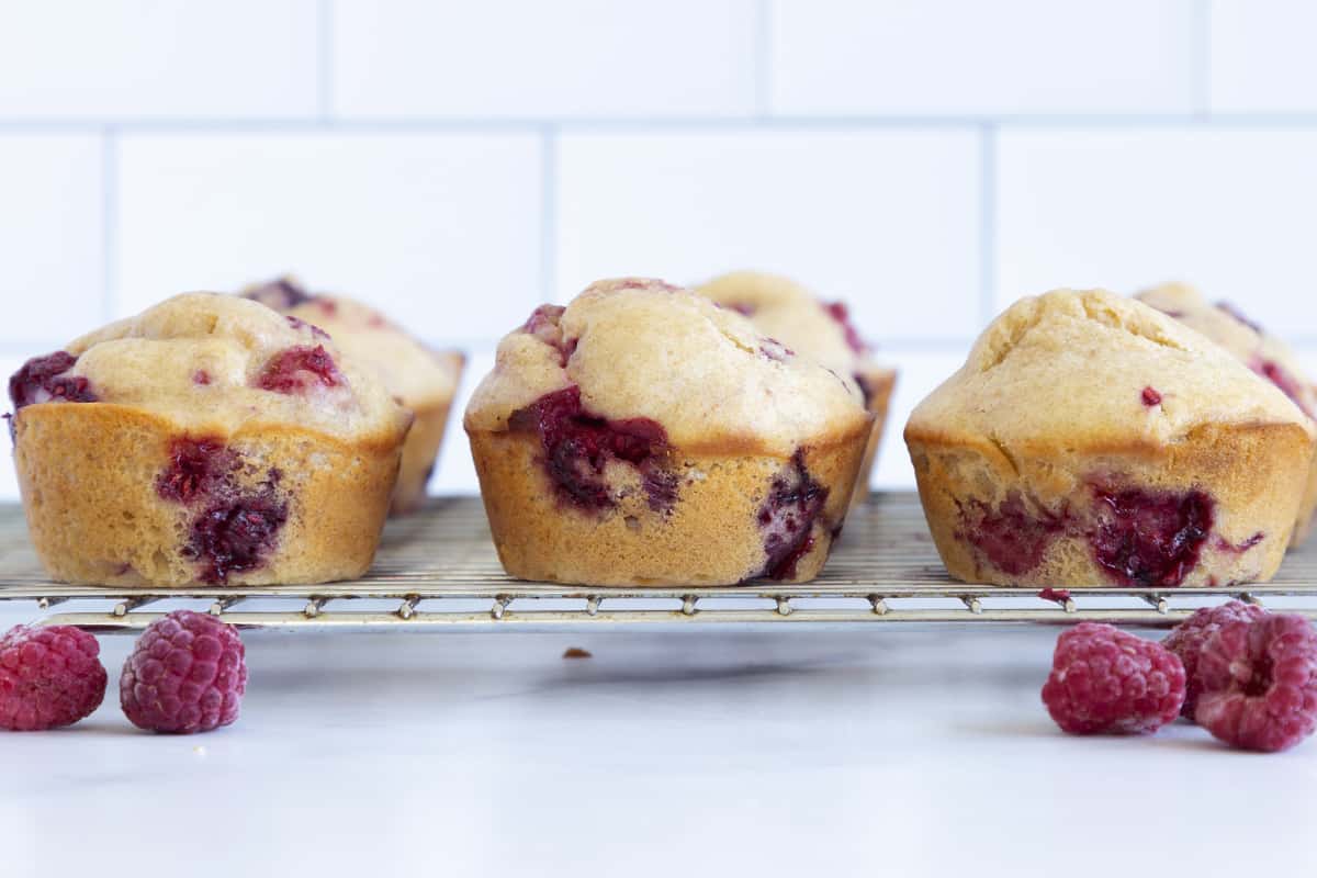 Muffin ai lamponi preferiti