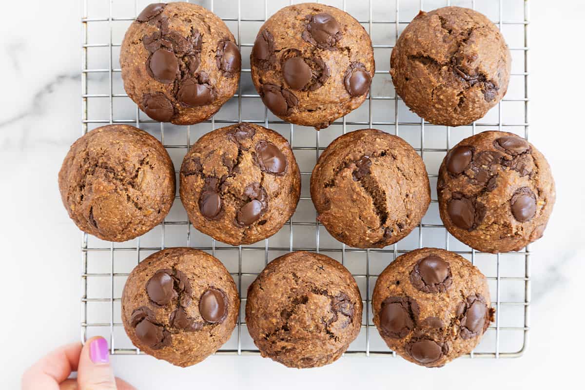 Muffin al cioccolato e burro di arachidi