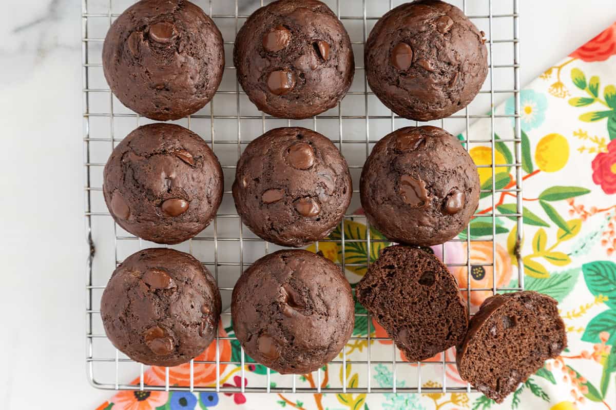 Muffin al doppio cioccolato