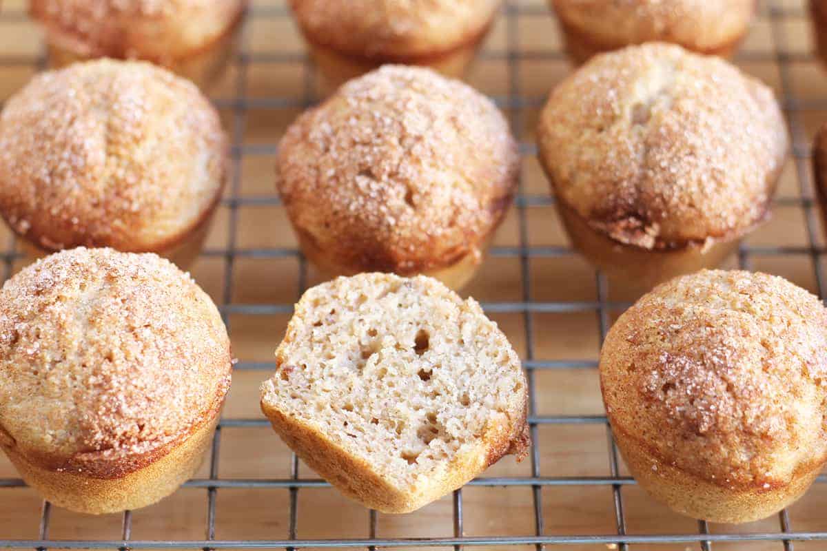 Muffin alla cannella preferiti (a basso contenuto di zucchero, anticipati, antiallergici)