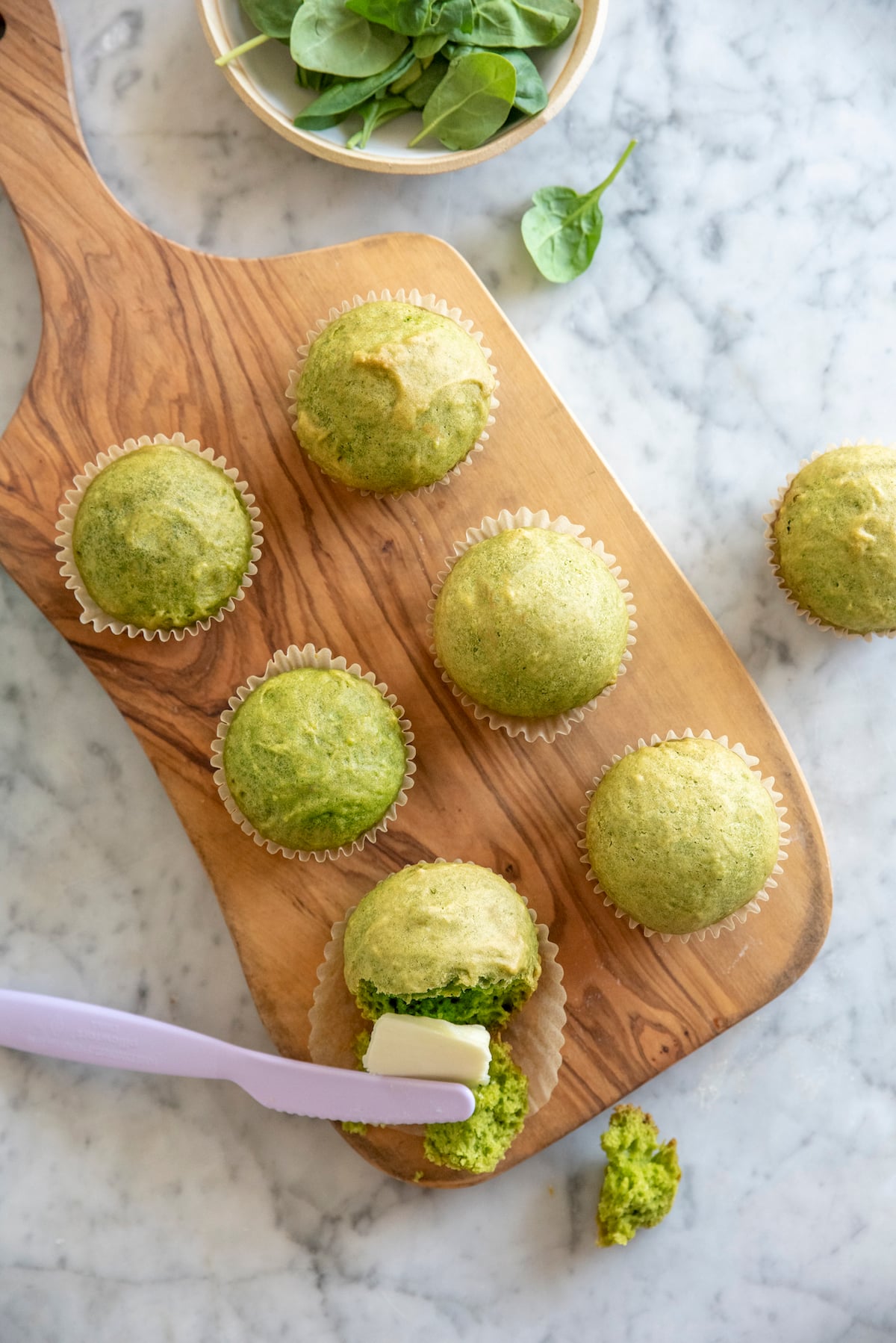 Muffin alla torta di spinaci