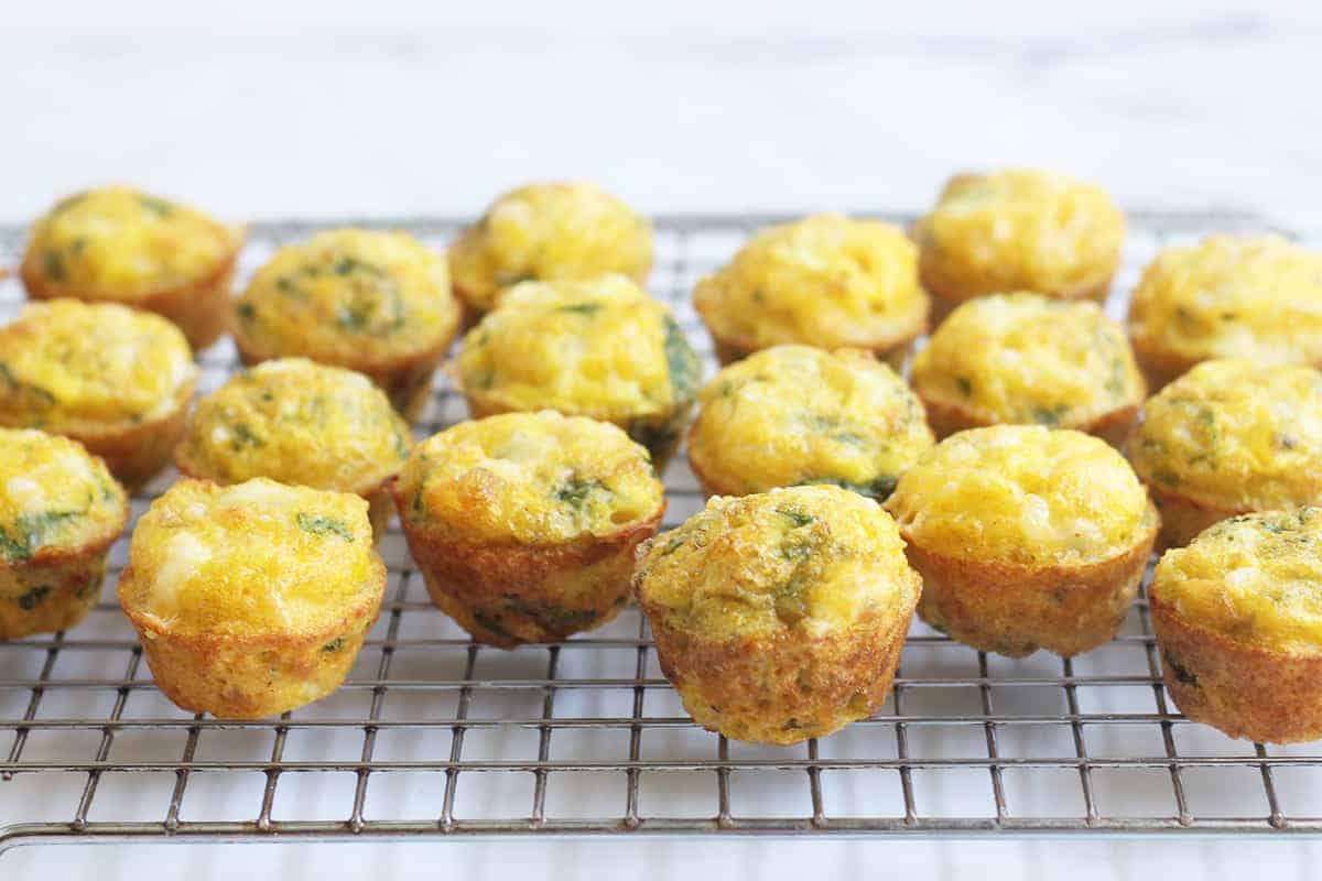 Muffin all'uovo e spinaci (così buoni)