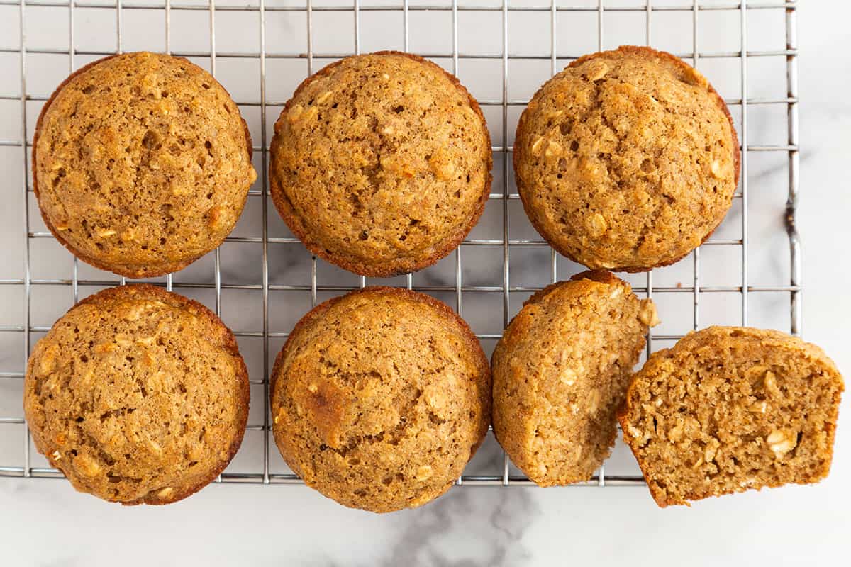 Muffin di farina d'avena facili