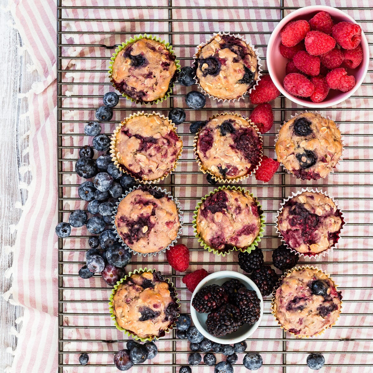 Muffin molto ai frutti di bosco