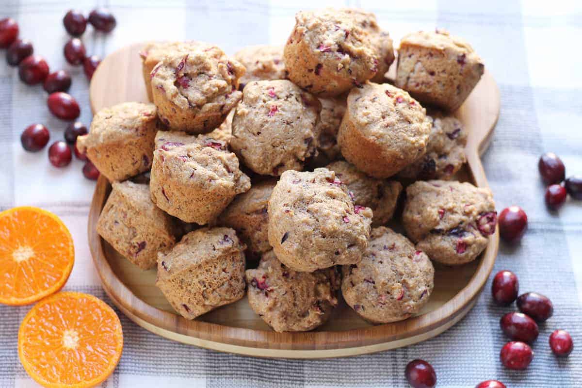 Muffin preferiti all'arancia e mirtillo rosso