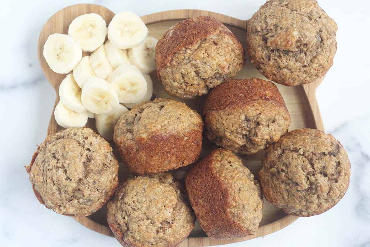 Muffin preferiti di pane alla banana