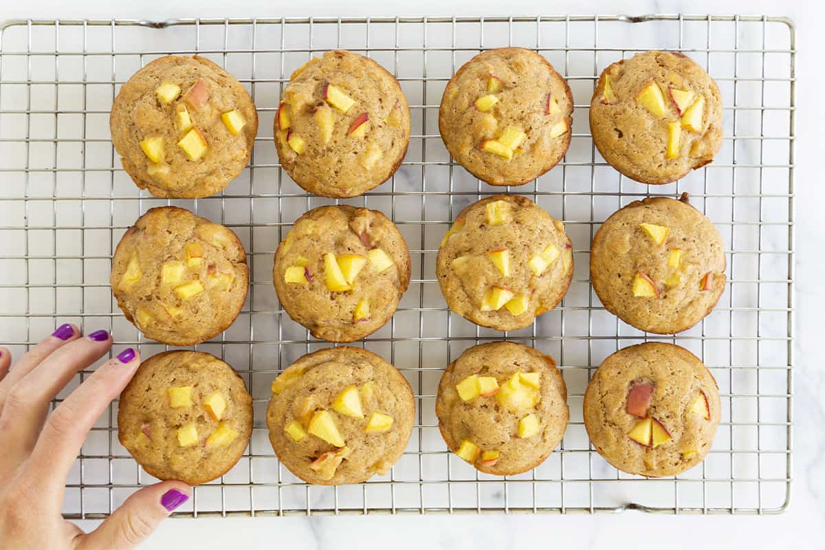 Muffin soffici alla pesca