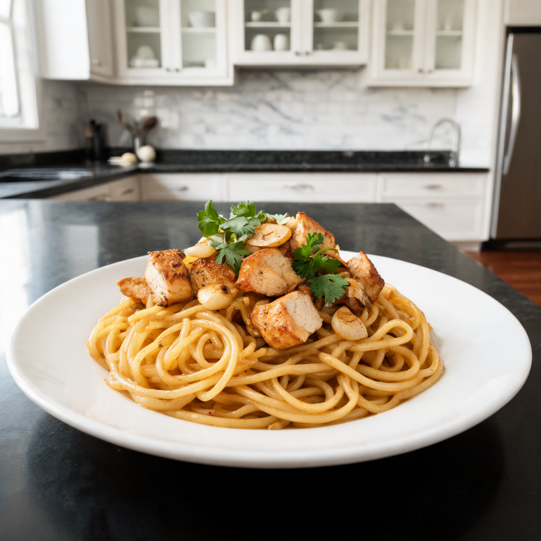 Noodles al Miele e Aglio con Pollo - La Ricetta Proteica che Ti Farà Impazzire