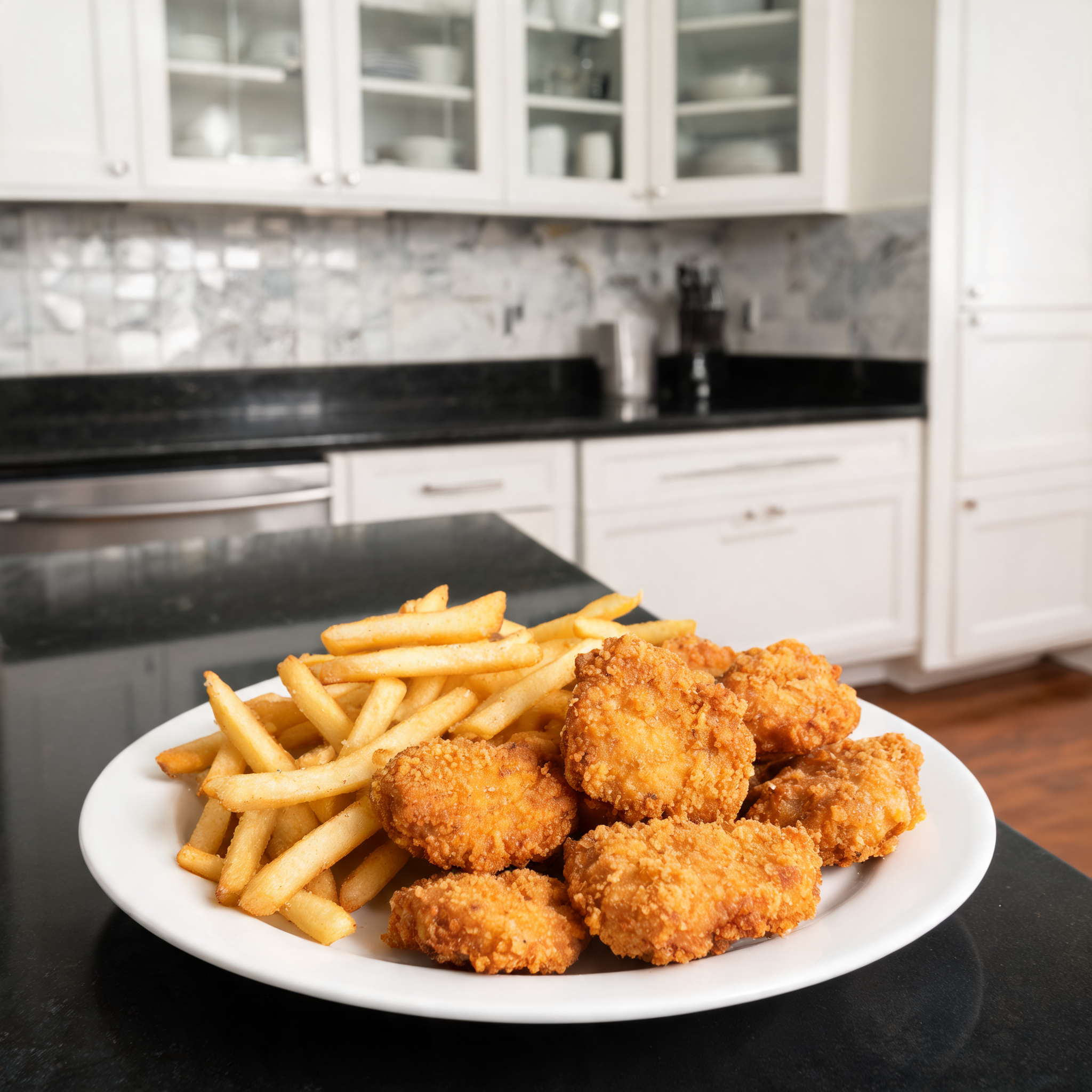 Nuggets di Pollo Croccanti Fatti in Casa con Patatine