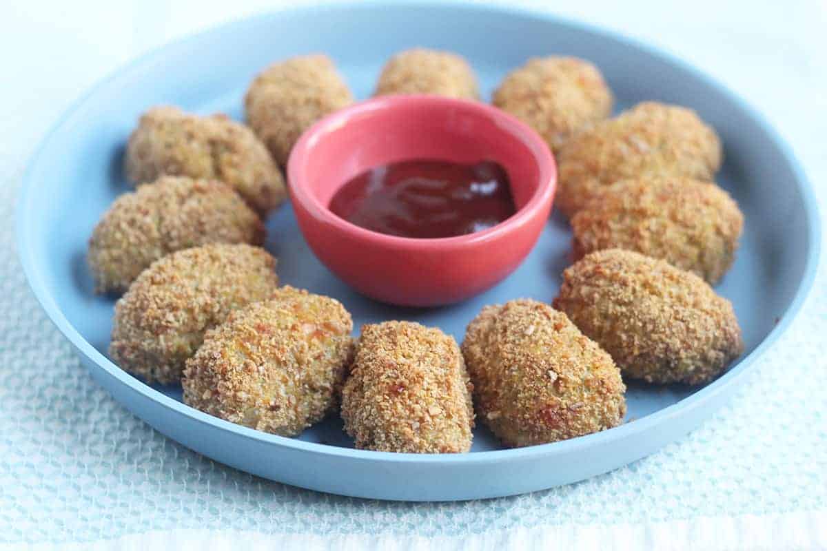 Nuggets vegetariani fatti in casa (3 verdure + adatti al congelatore!)