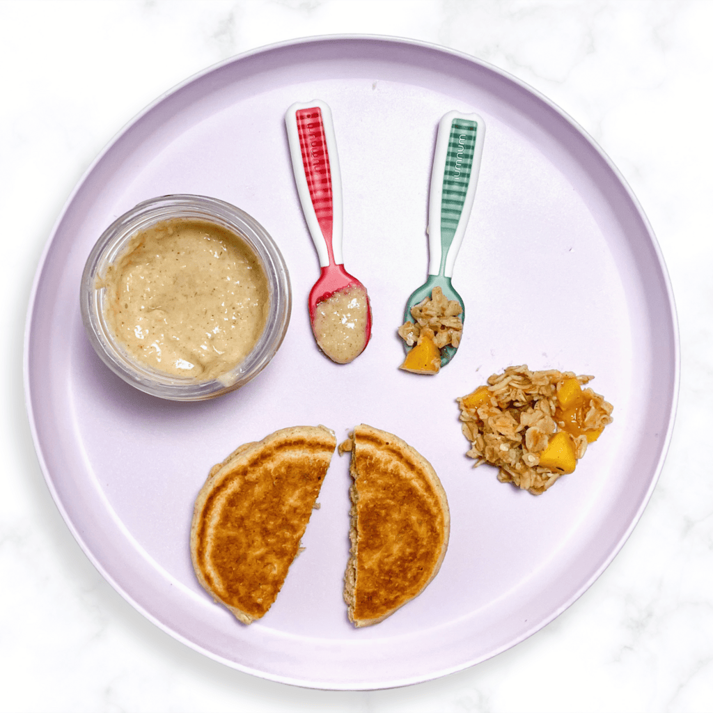 Avena con Pesche per lo svezzamento guidato dal bambino