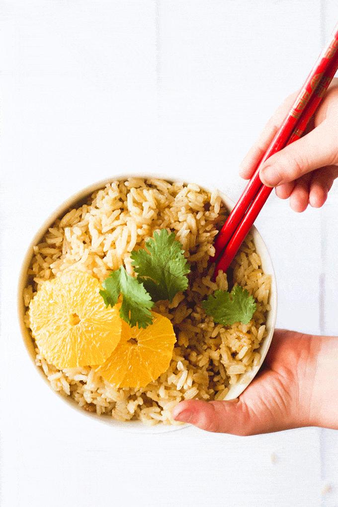 Orange Ginger Rice - A delicious rice great for kids