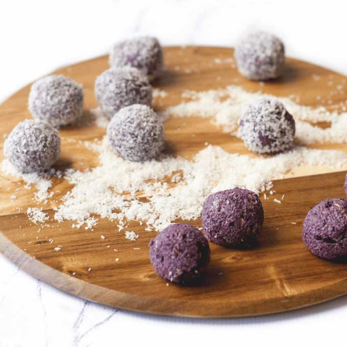 Palline da colazione ai mirtilli