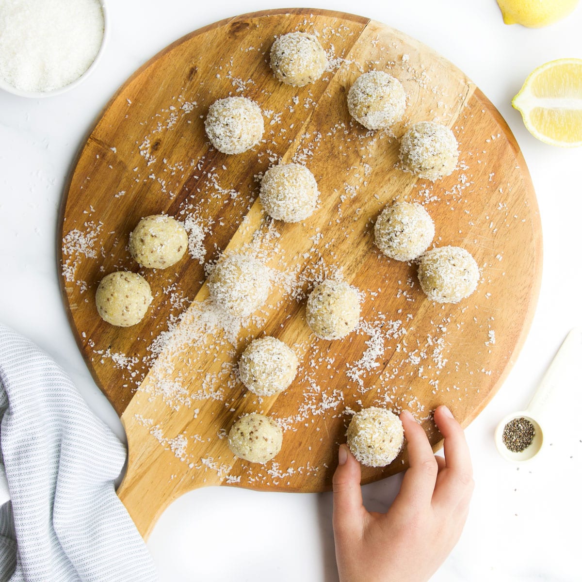 Palline di felicità al limone