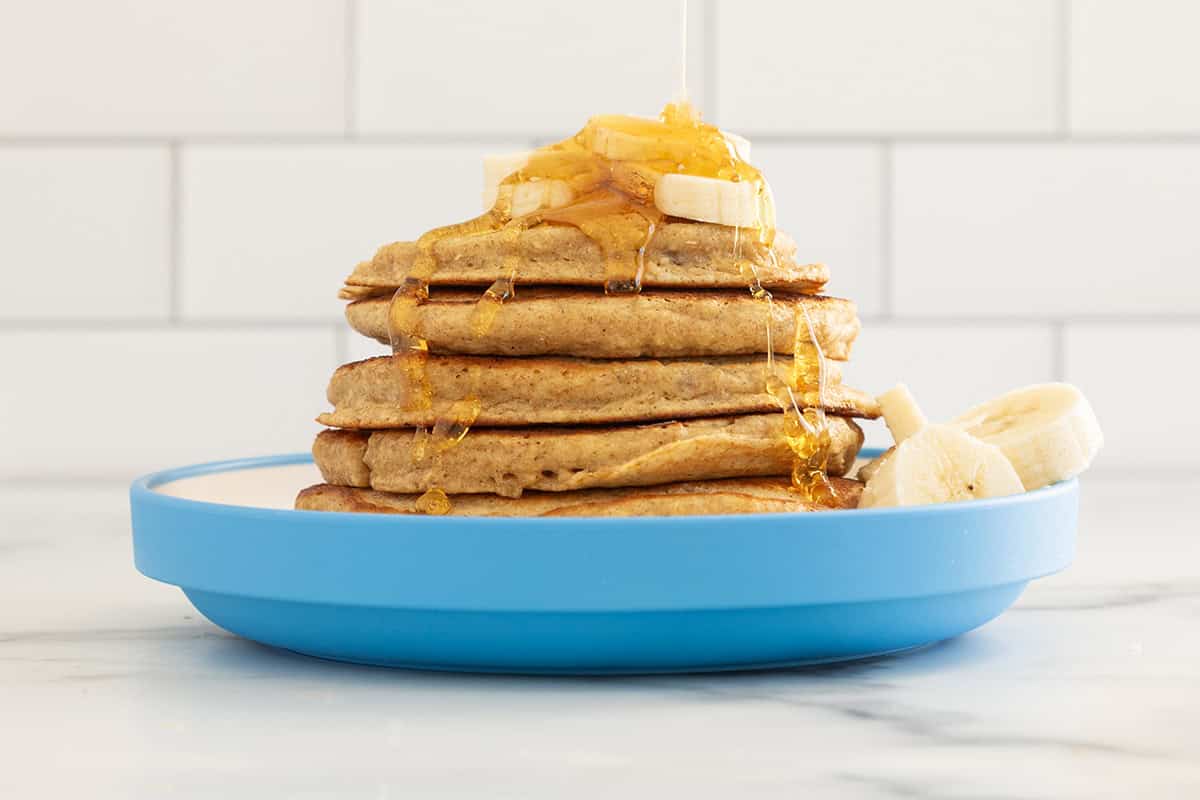 Pancake proteici di farina d'avena
