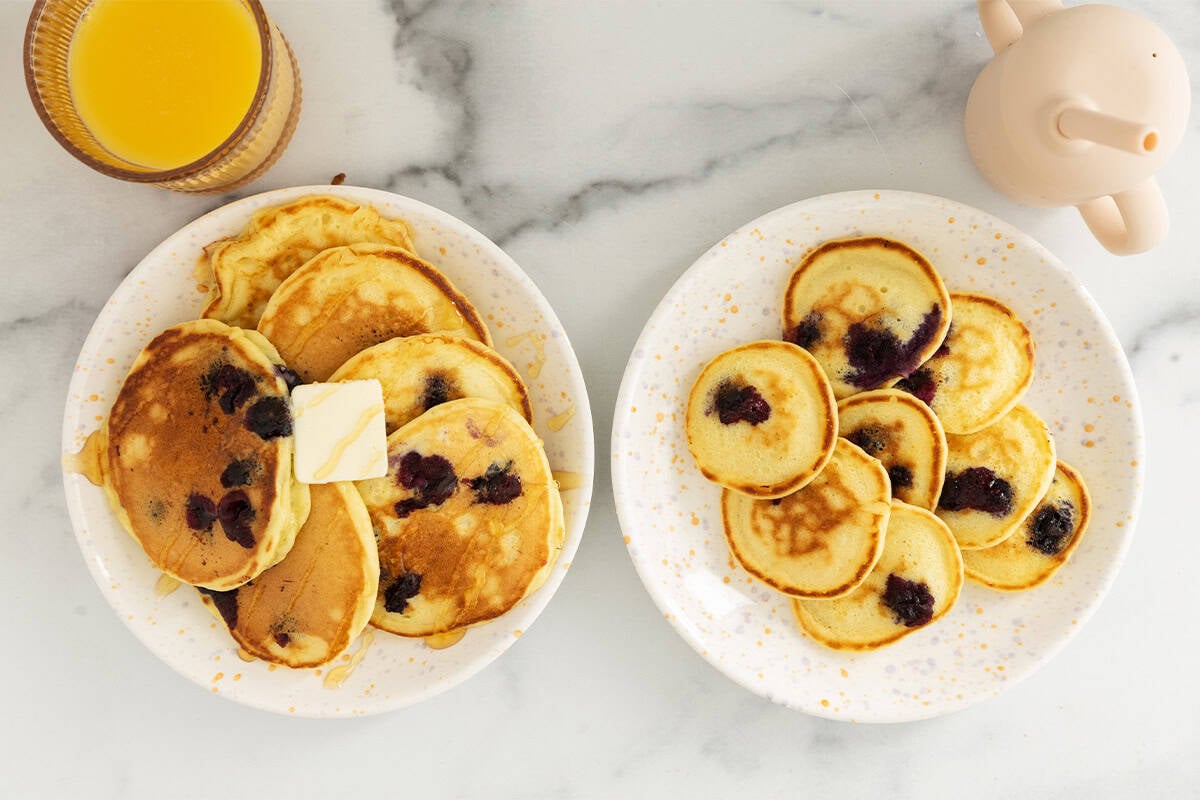 Pancake proteici (senza proteine in polvere costose) da condividere con i bambini
