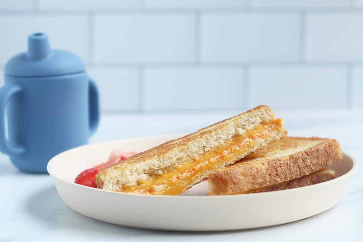 Panino vegetariano al formaggio grigliato