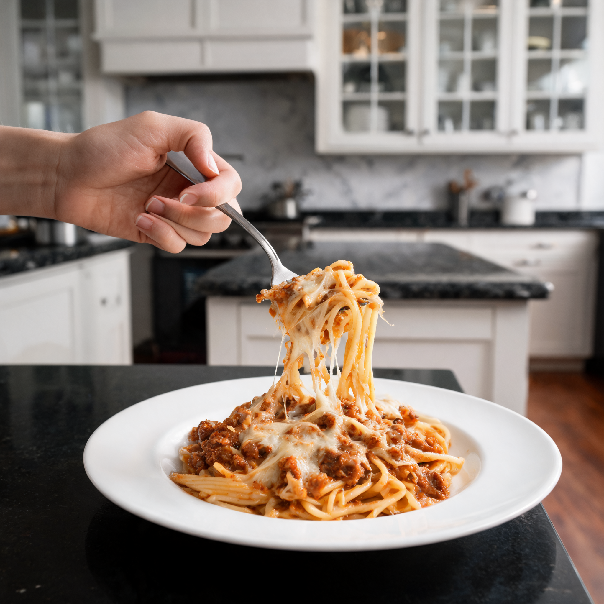 Pasta al Filetto con Formaggi Filanti - Ricetta Proteica