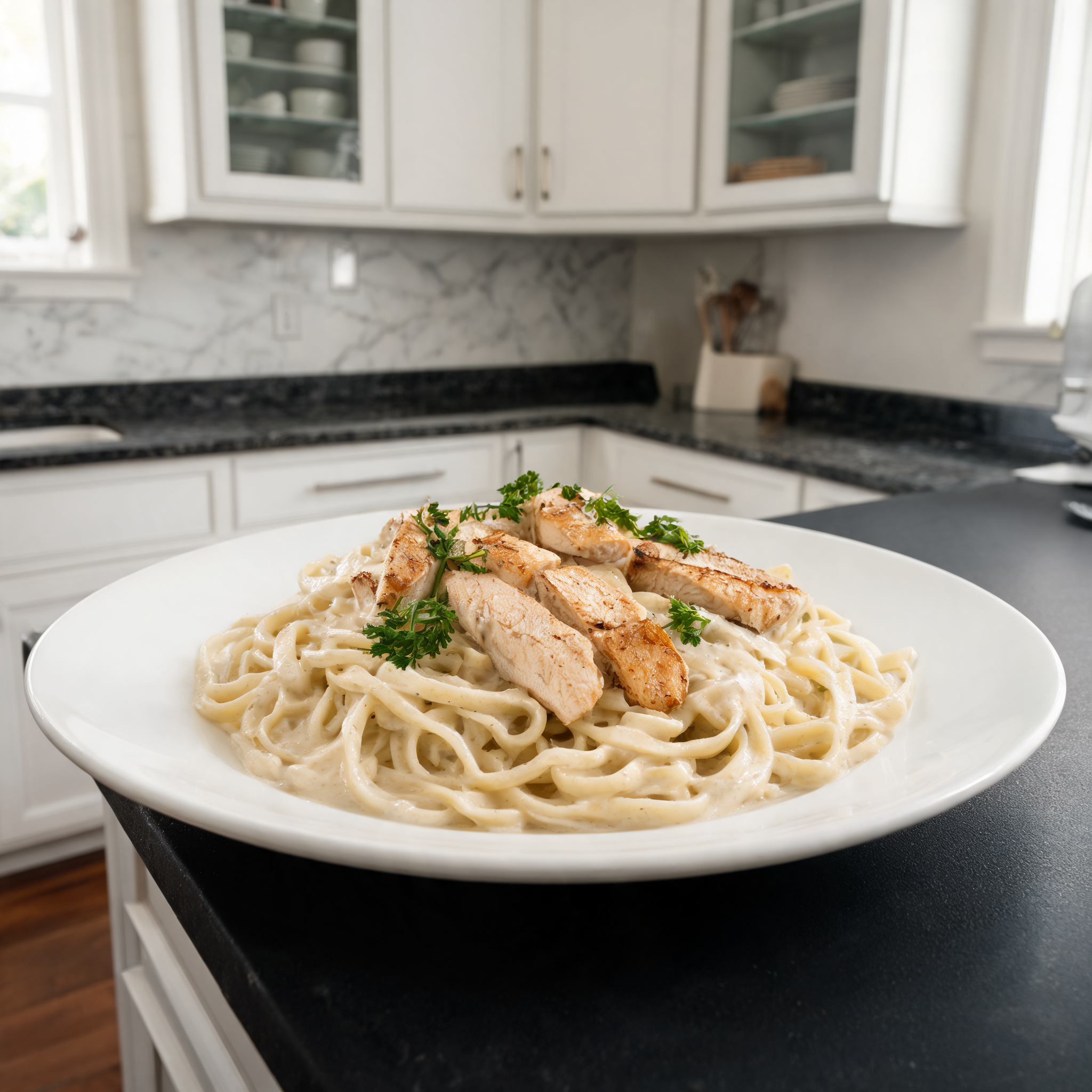 Pasta all'Alfredo con Pollo - Proteica e Leggera