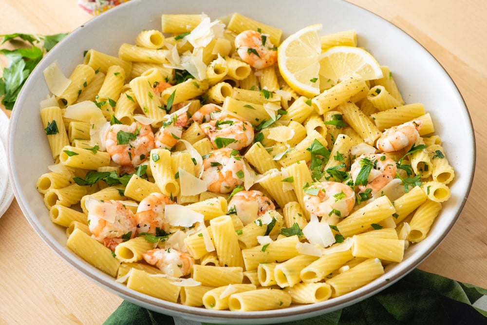 Pasta Di Gamberetti Al Limone