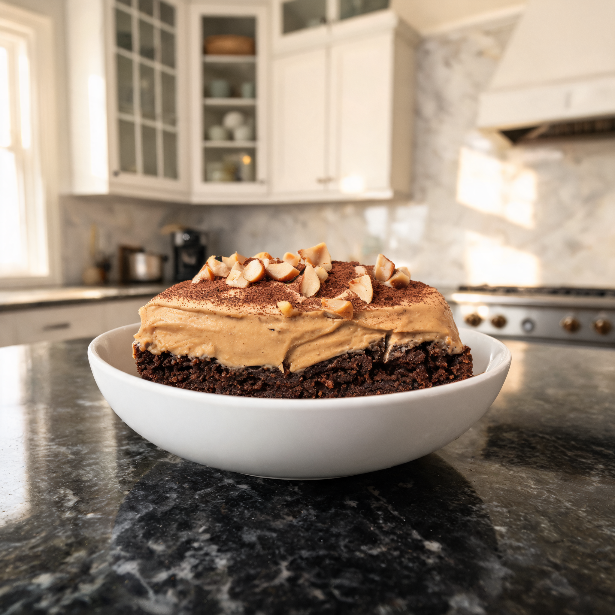 Crema di Brownie al Burro d'Arachidi - Ricetta Proteica