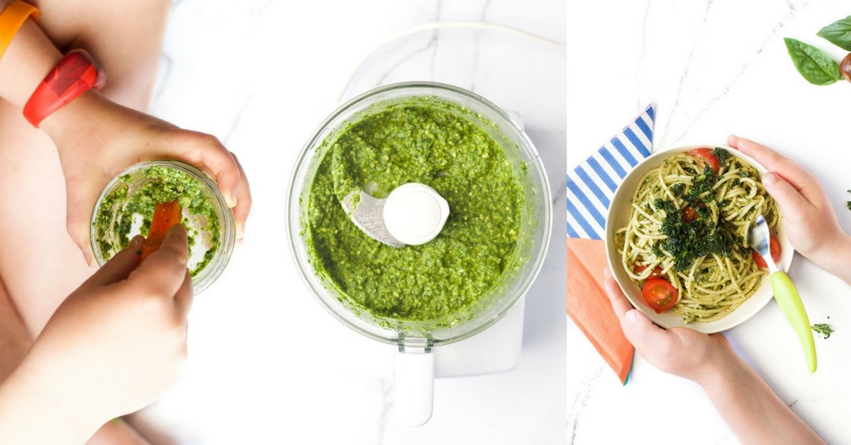 Pesto di cavolo riccio - Un'ottima salsa, salsa o crema spalmabile per i bambini!