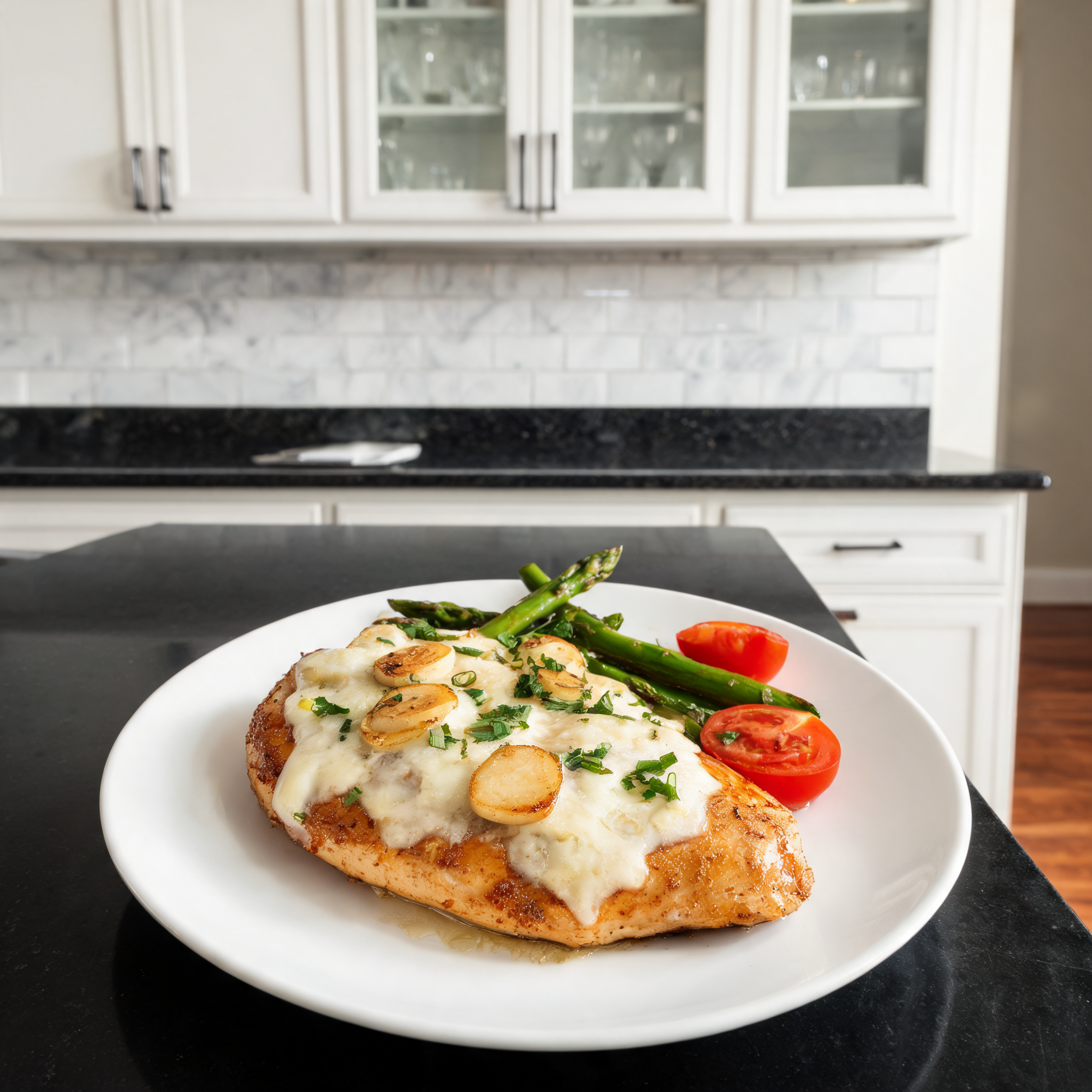 Petto di Pollo al Formaggio e Aglio - Ricetta Proteica Facile