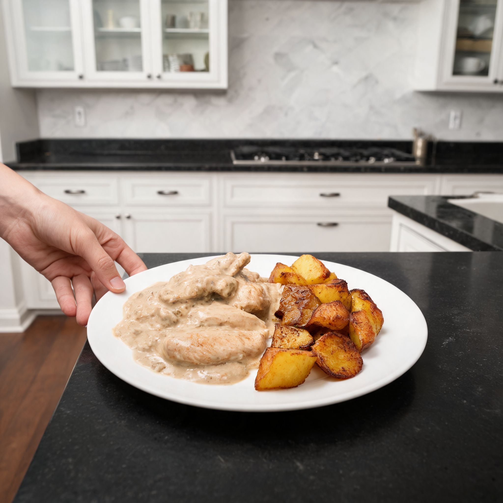 Petto di Pollo Cremoso con Patate Croccanti - La Ricetta Proteica che Ti Conquista
