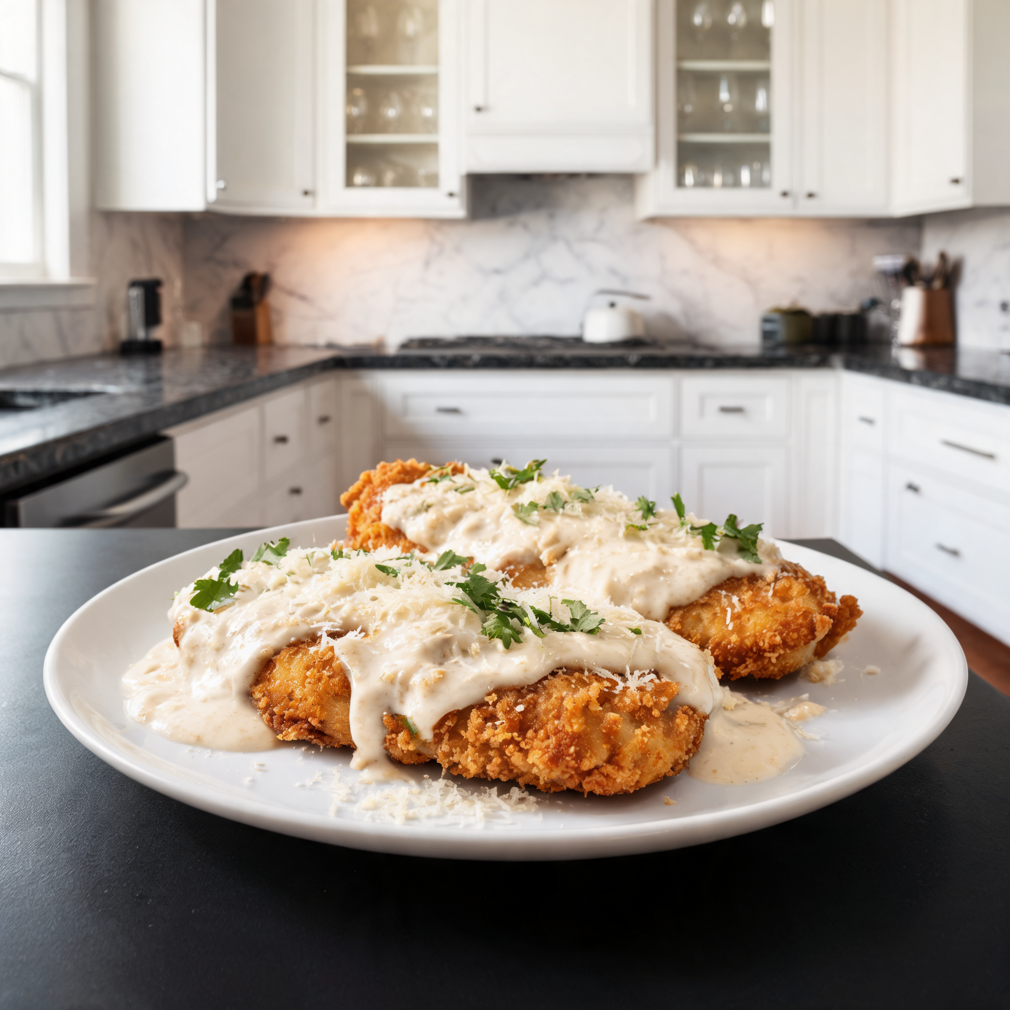 Petto di Pollo Croccante all'Alfredo - La Ricetta Proteica che Ti Conquista