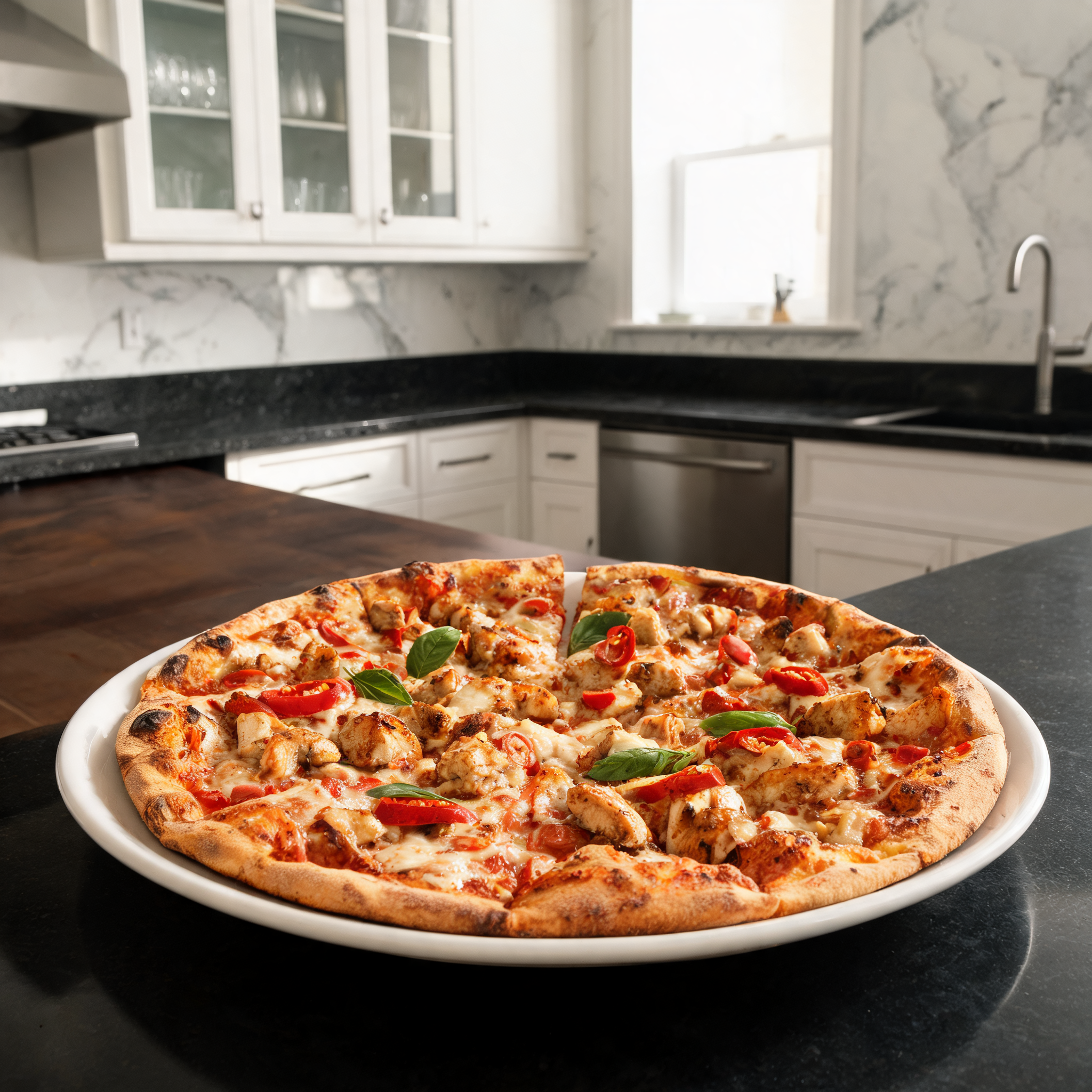 Pizza al Pollo Piccante - Proteica e Leggera