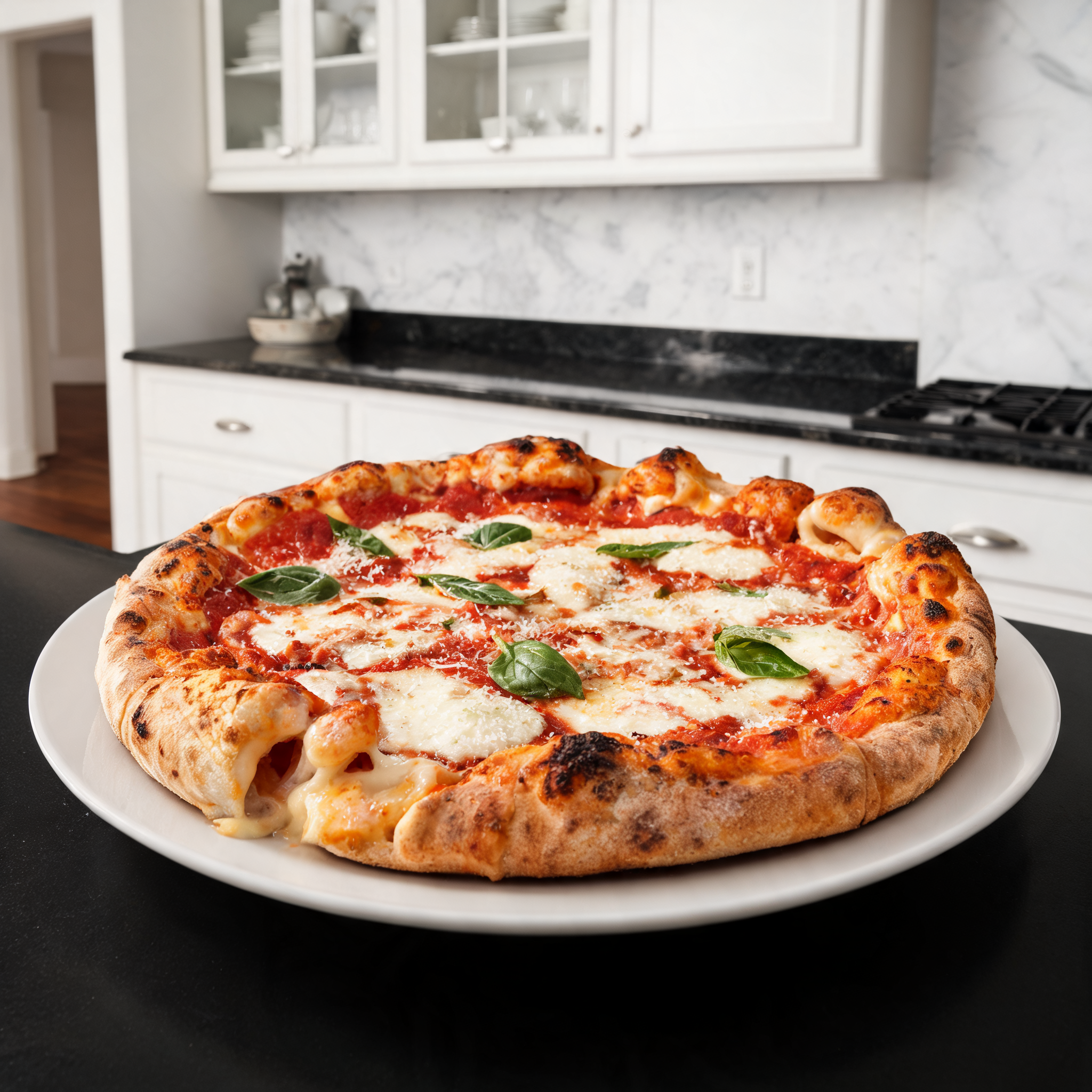 Pizza Proteica con Bordo Ripieno di Mozzarella