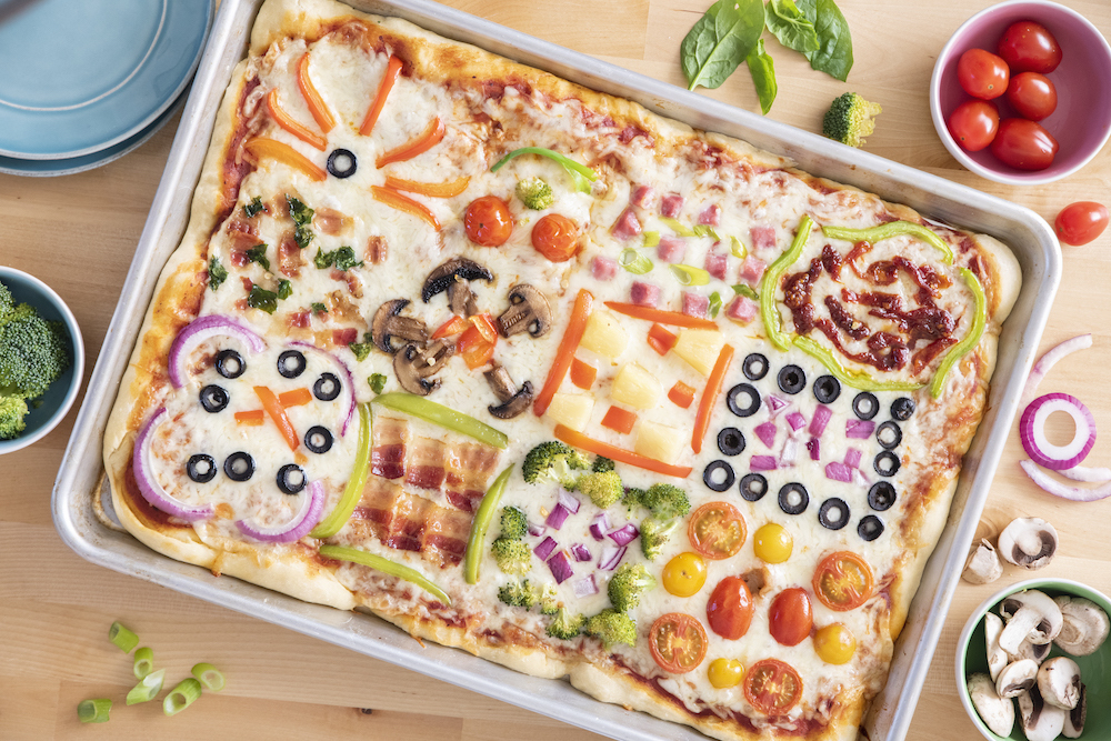 Pizza trapuntata