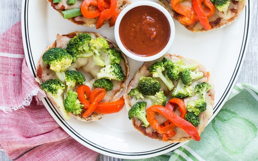 Pizze con ghirlanda di bagel