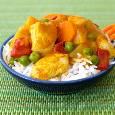 Pollo al curry facile