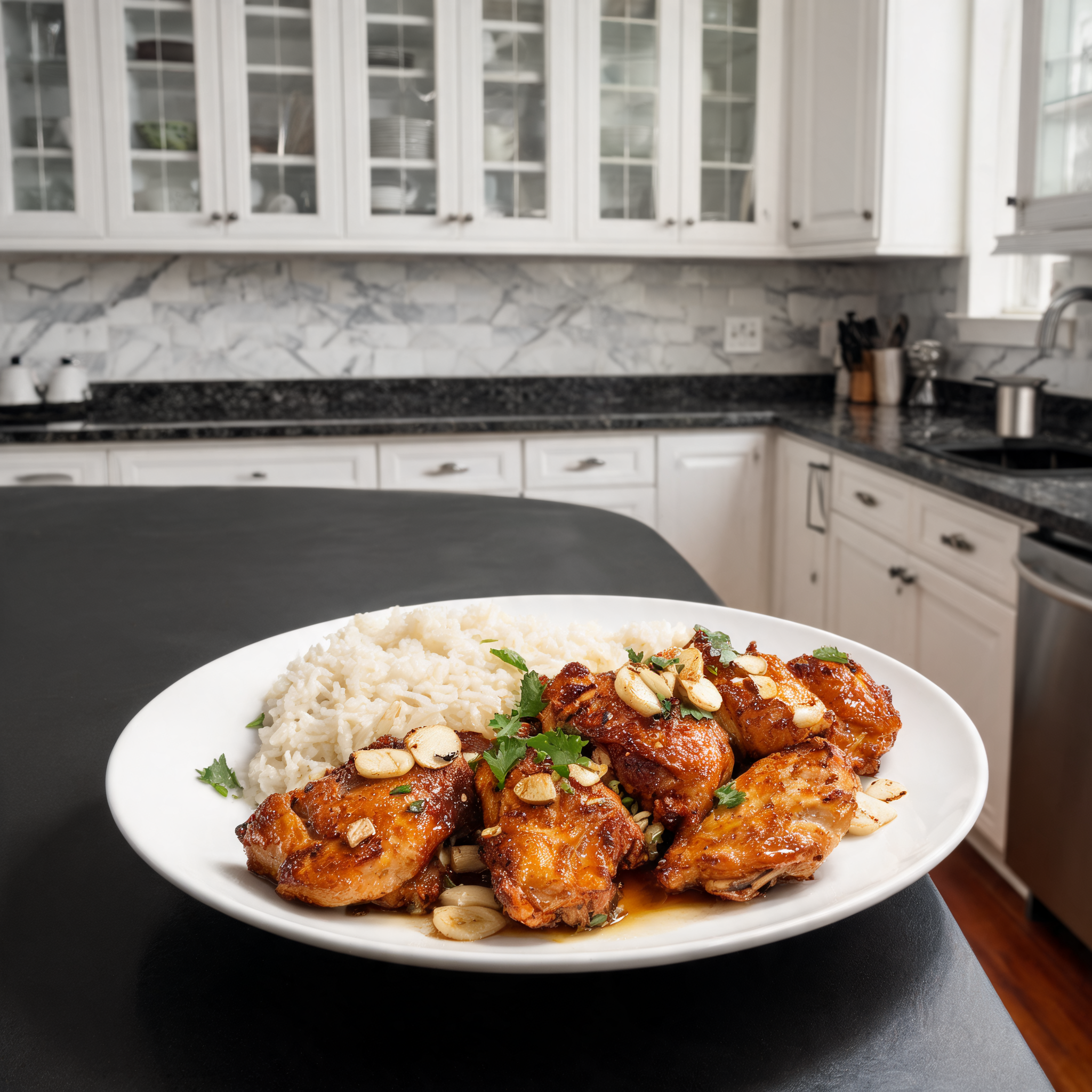 Pollo Croccante al Miele e Aglio con Riso - Proteico e Facile