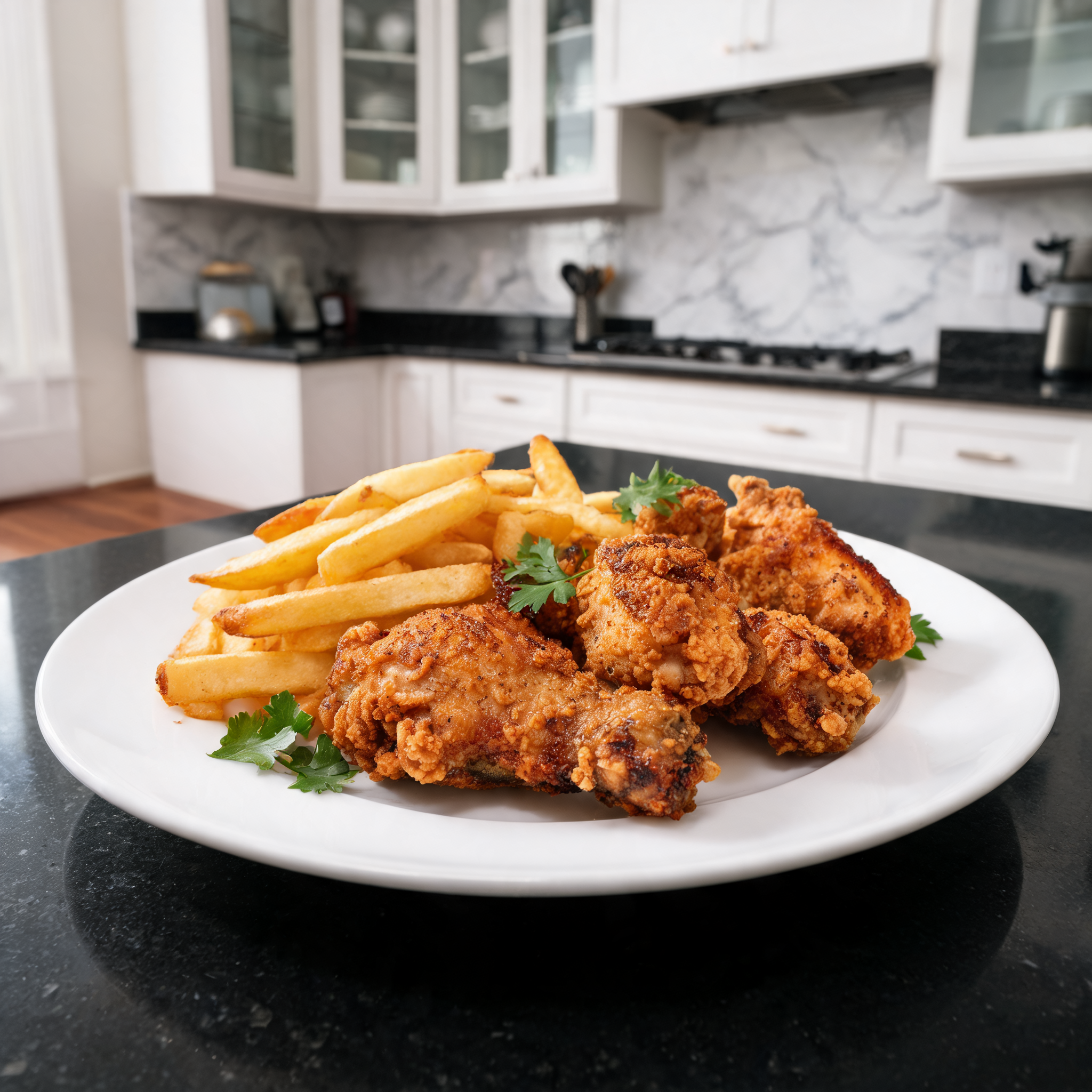 Pollo Croccante e Patatine Fatte in Casa - La Versione Proteica