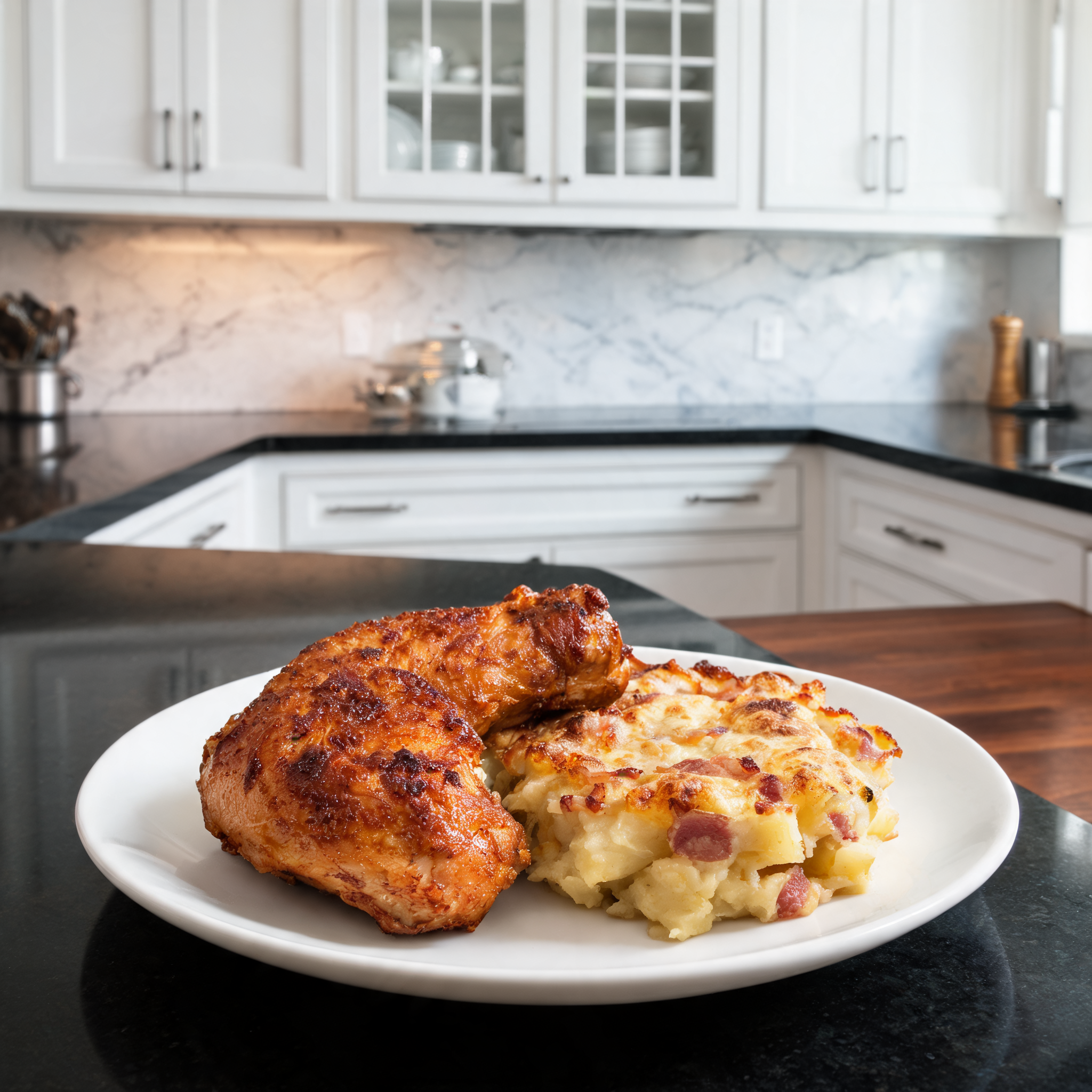 Pollo Croccante, Patate e Bacon Gratinato - La Bomba Proteica