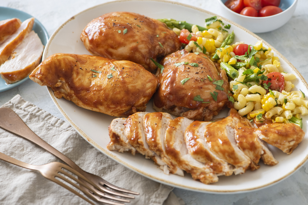 Pollo pigro al barbecue