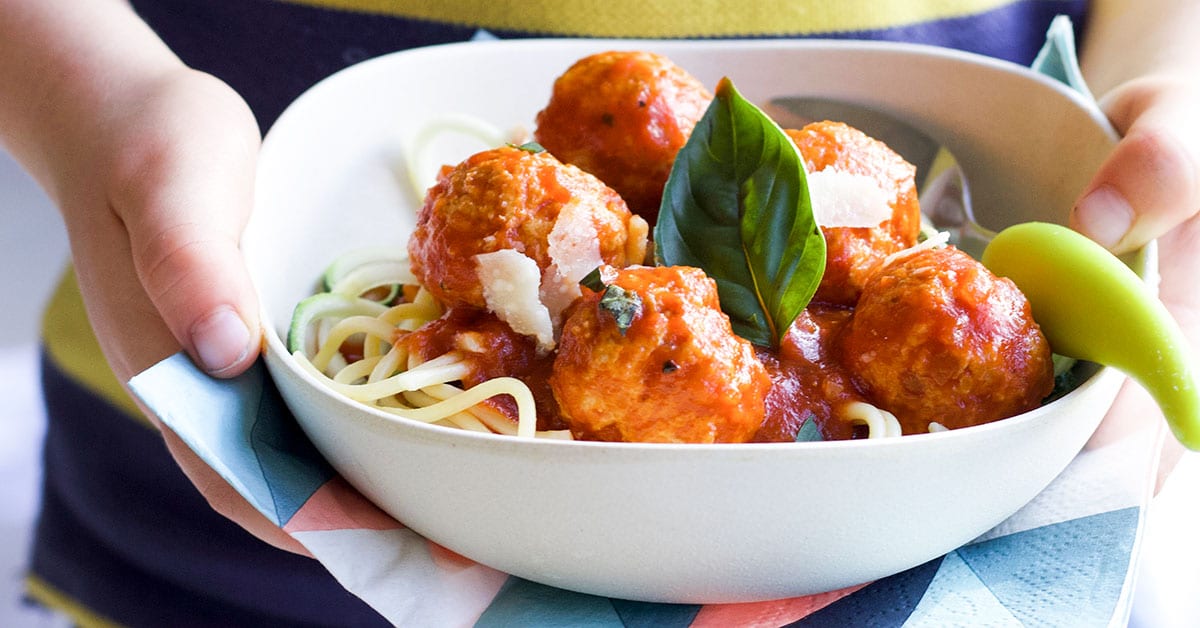 Polpette Di Tacchino In Salsa Di Pomodoro.