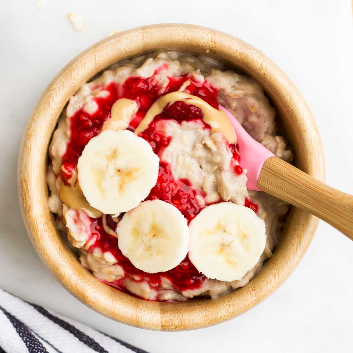 Porridge di banane (farina d'avena)
