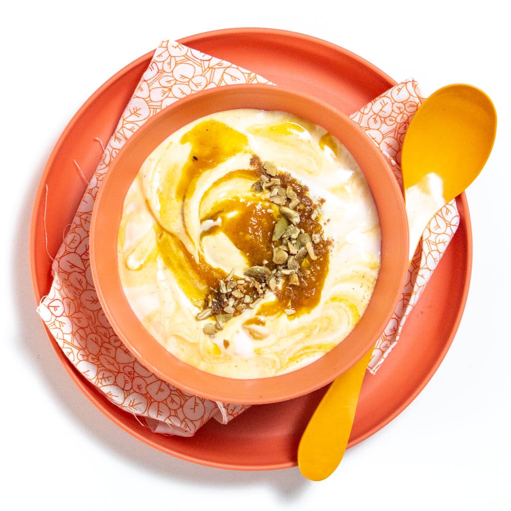 Yogurt cremoso alla zucca in 2 minuti