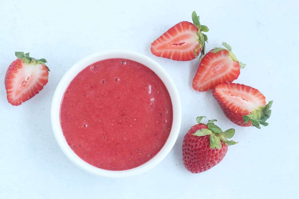 Purea di fragole fresche (5 minuti)
