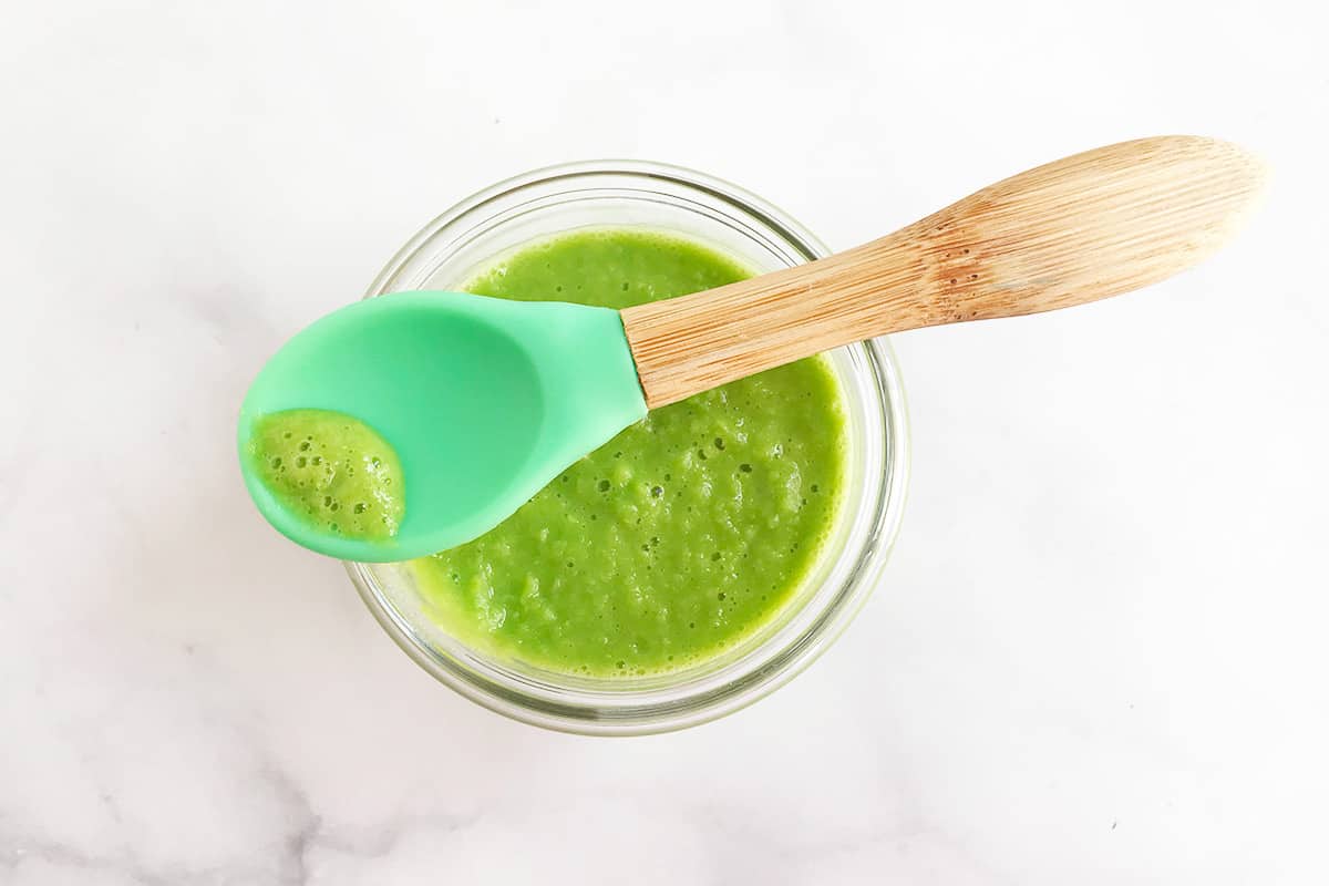 Purea di piselli più semplice (un contorno semplice o un alimento per bambini)