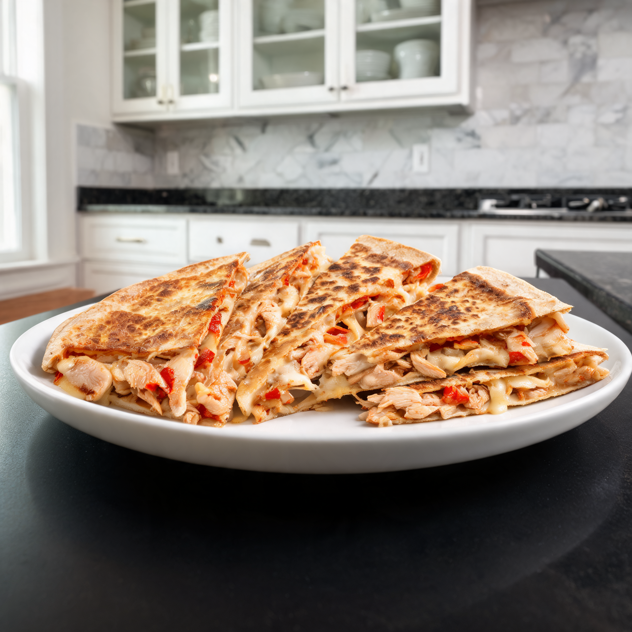 Quesadilla Piccante al Formaggio con Pollo - Bomba Proteica