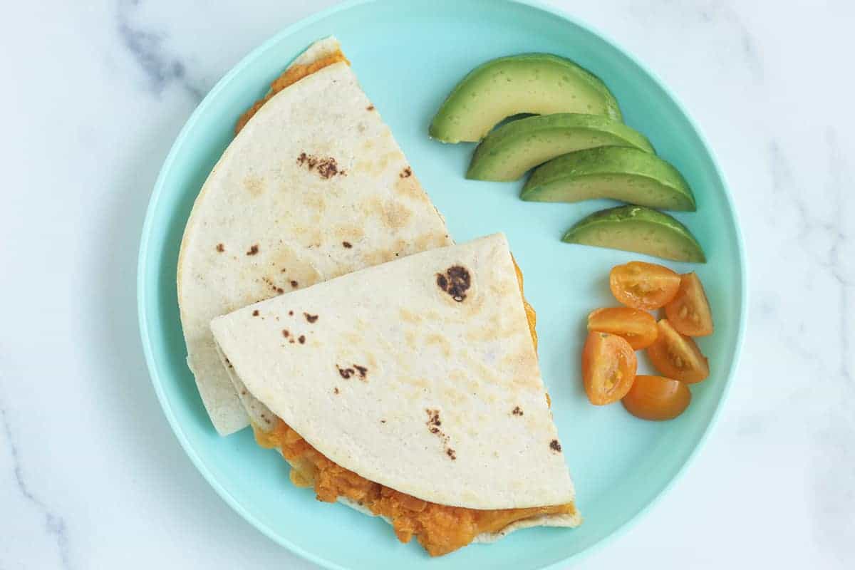 Quesadillas di patate dolci: veloci, facili, salutari