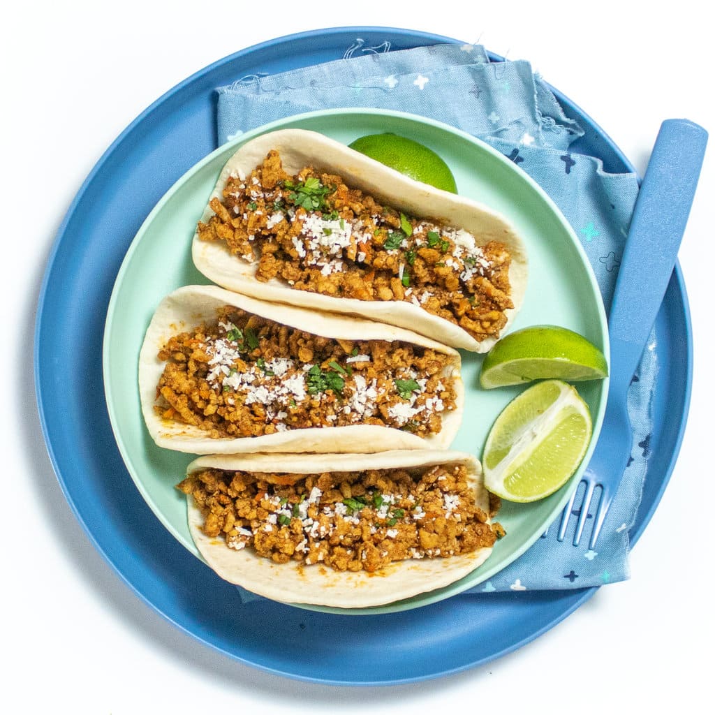 Tacos morbidi in 15 minuti con pollo macinato (i preferiti della mia famiglia!) (15 minuti!)