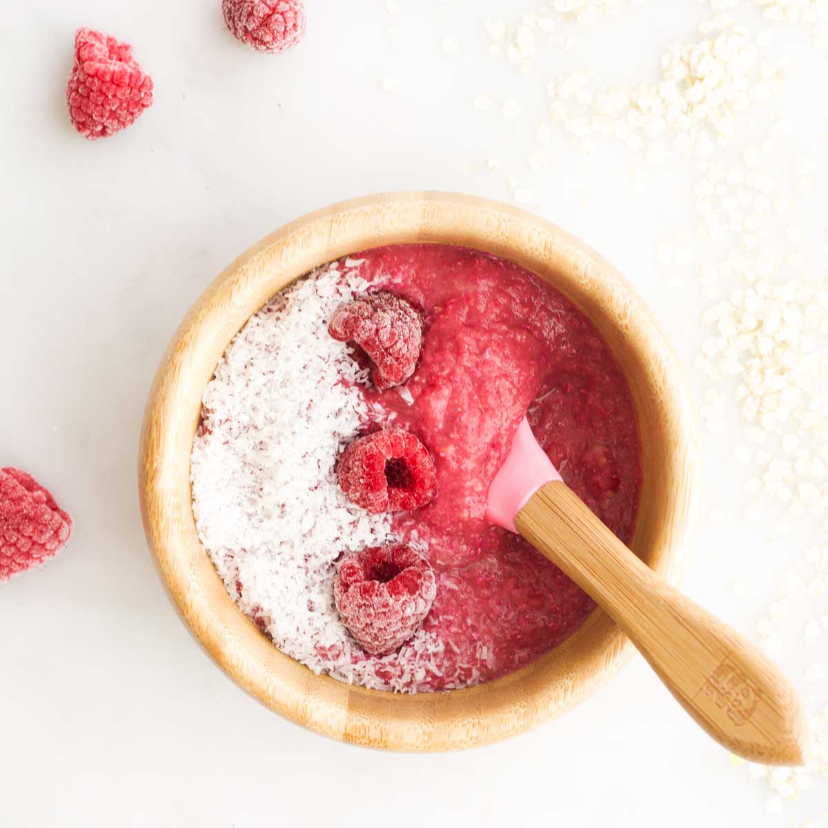 Quinoa per colazione al lampone